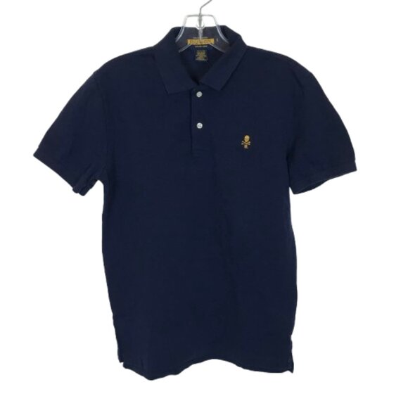 NWT Mens Size Small Ralph Lauren Rugby Vintage Skull Bones Logo Polo Shirt NEW